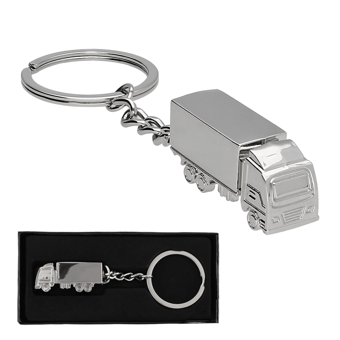 TROLY MK 029 - Llavero Metálico Tráiler 3D