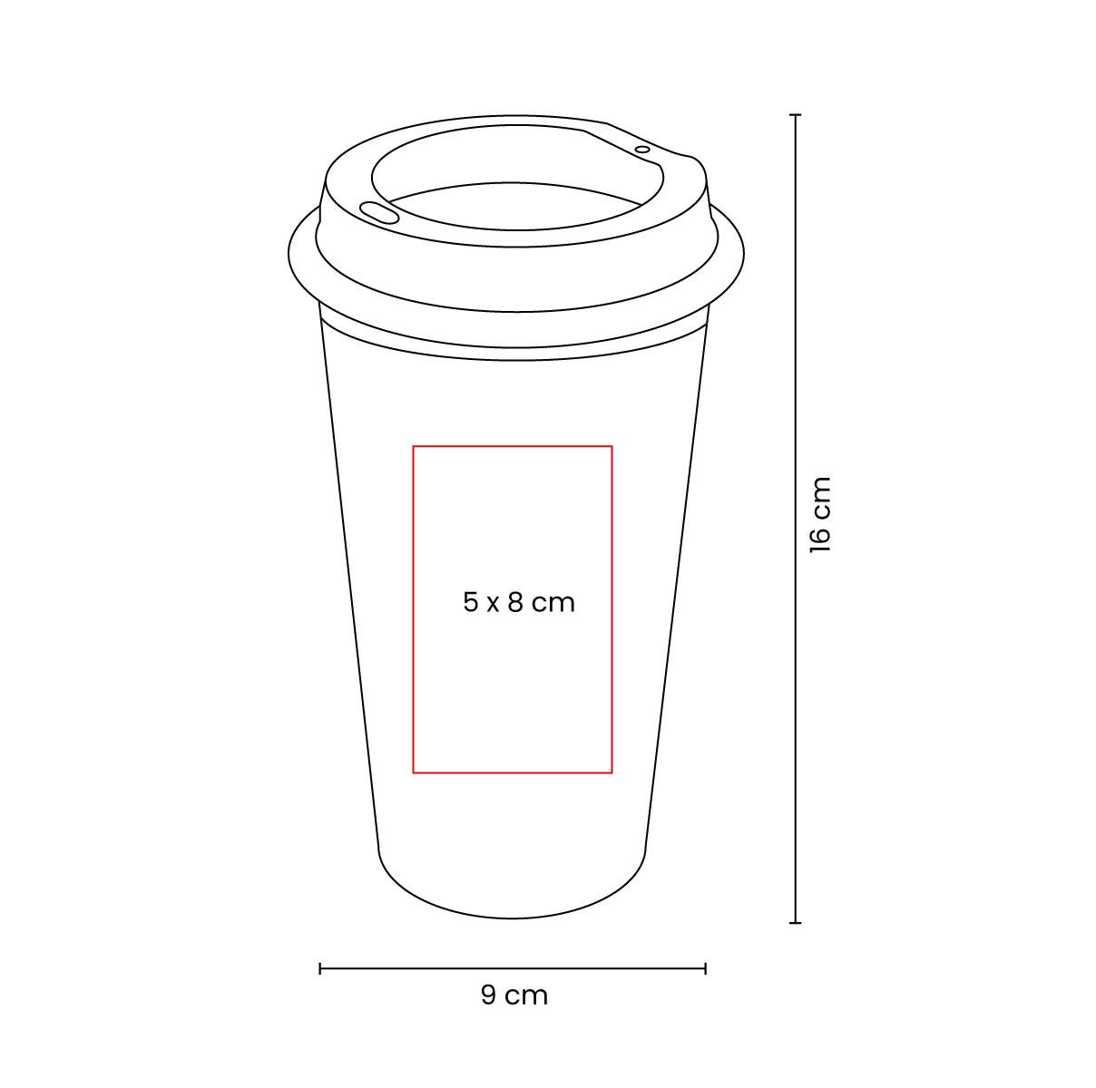 Vaso Tirich Azul de Plástico 475 ml - Vista 3